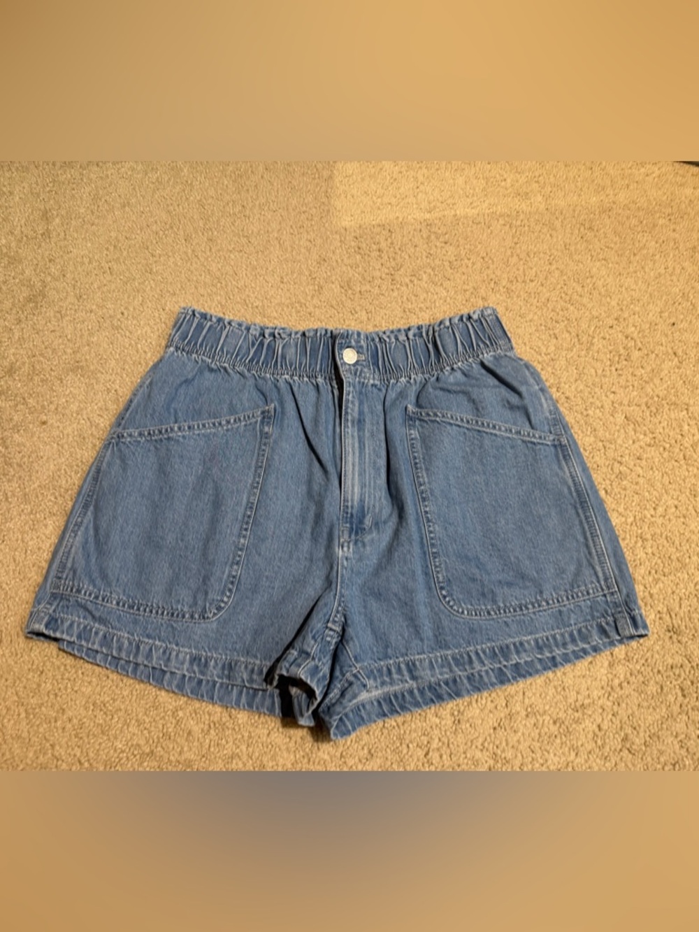 Madewell Elastic-Waist Denim Shorts